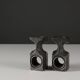 Brutalist candle holders by Olav Joa for Polaris — Steel Art series.