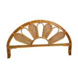 Vintage rattan headboard and peacock cannage