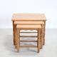 Set of three oak nesting tables attributed to Henning Kjærnulf