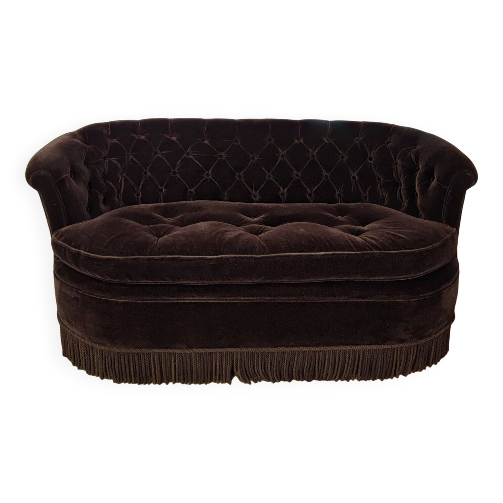 Velvet toad sofa