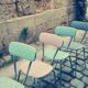 Set of four vintage chairs from the 1960s.
