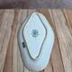 Ravier iron earth Sté Amandinoise – model Eyelets – old blue decoration