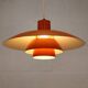 Vintage LOUIS POULSEN PH 4/3 Lamp - 70s Danish Mid Century Modern Pendant