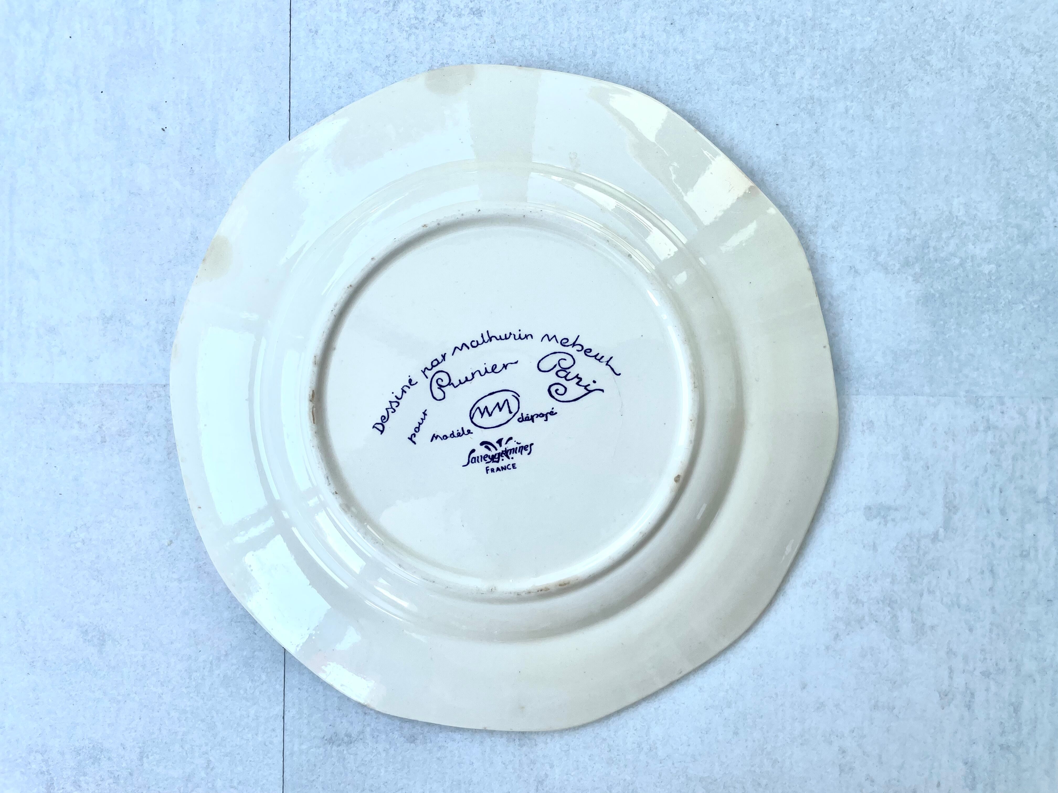 Suite of 7 plates - Mathurin Méheut