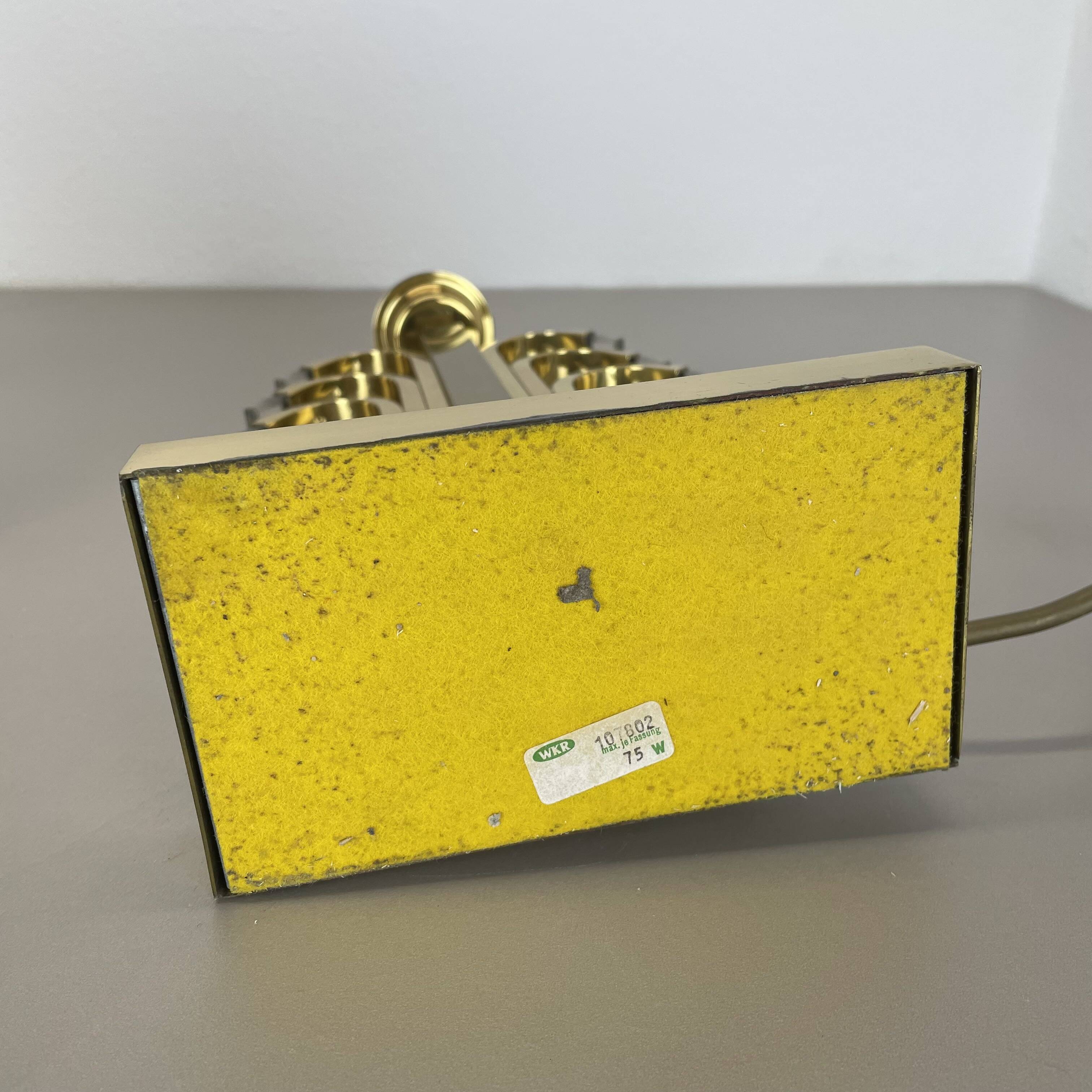 Hollywood Regency Style Brass and Acryl Table Light by WKR Lights, Germany 1970s