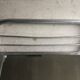 Aluminum wall coat rack with mirror and hat rack 50s