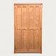 Parisian paneled cabinet in raw wood, 1940