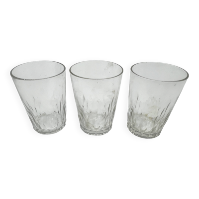 Trio de verres à liqueur Baccarat – Modèle Richelieu – Cristal signé