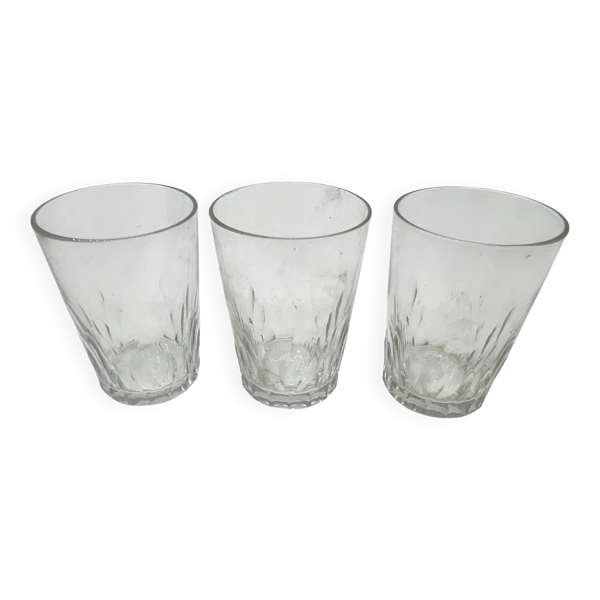 Trio de verres à liqueur Baccarat – Modèle Richelieu – Cristal signé