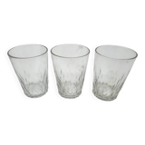 Trio of Baccarat liqueur glasses – Richelieu pattern – Signed crystal