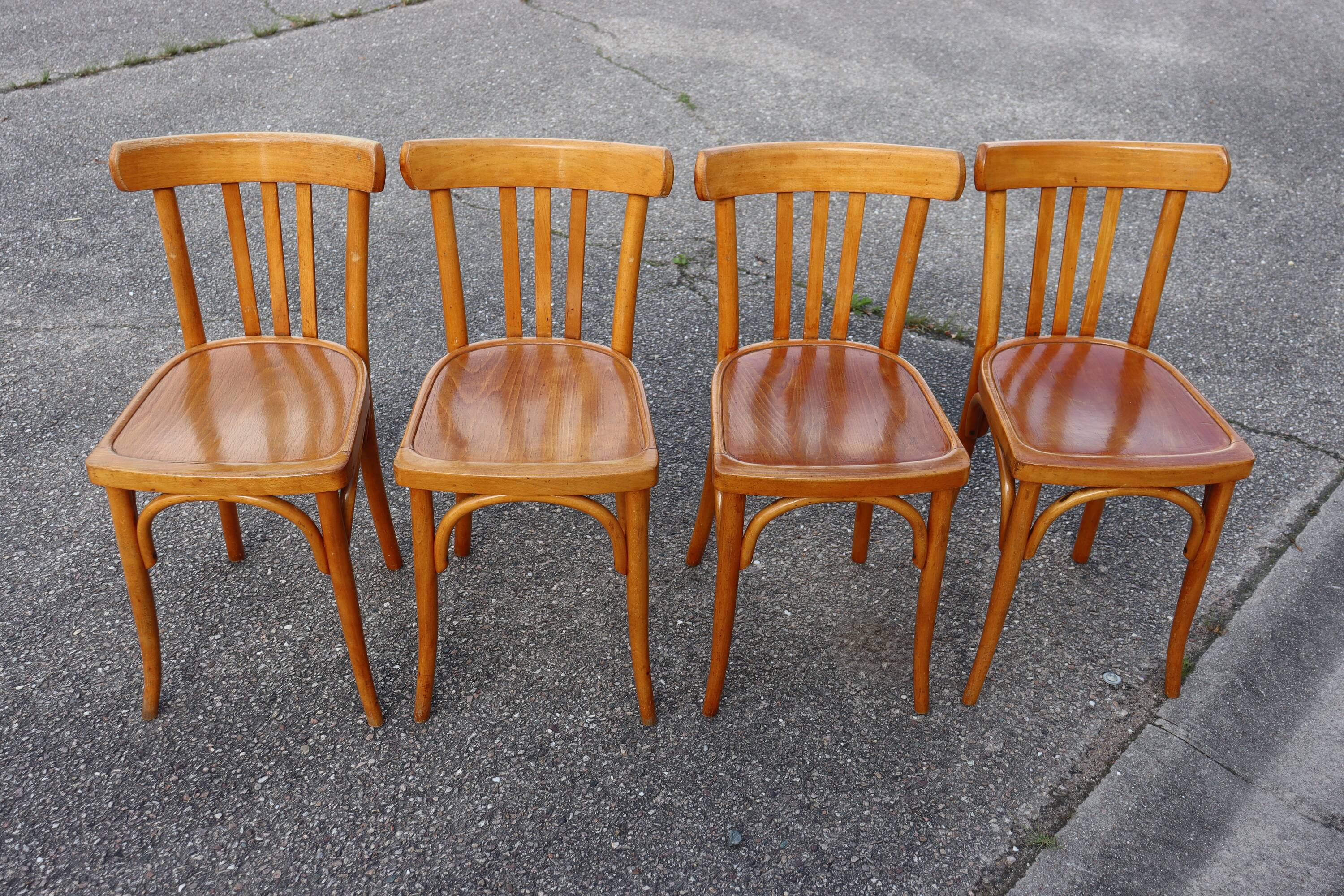 Set of 4 Baumann bistro chairs