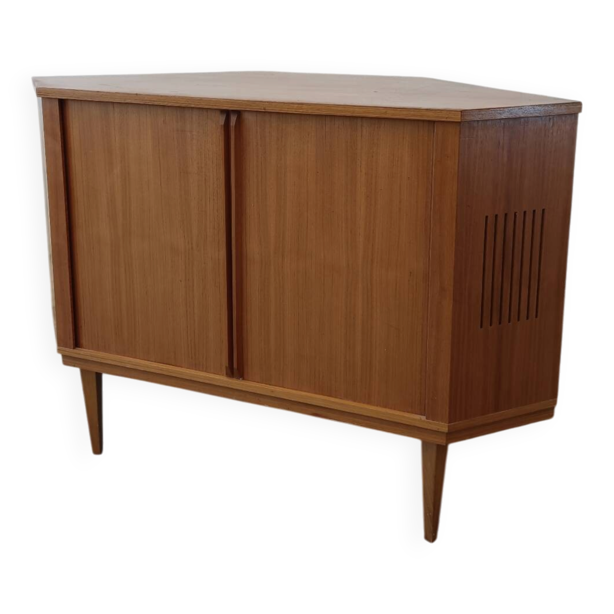 Bar d'angle placage teck