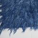 4x9 handmade wool blue vintage rug, 122x266cm
