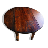 Rustic oak table 1930 with flap