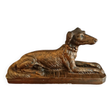 Vintage floro plaster dog