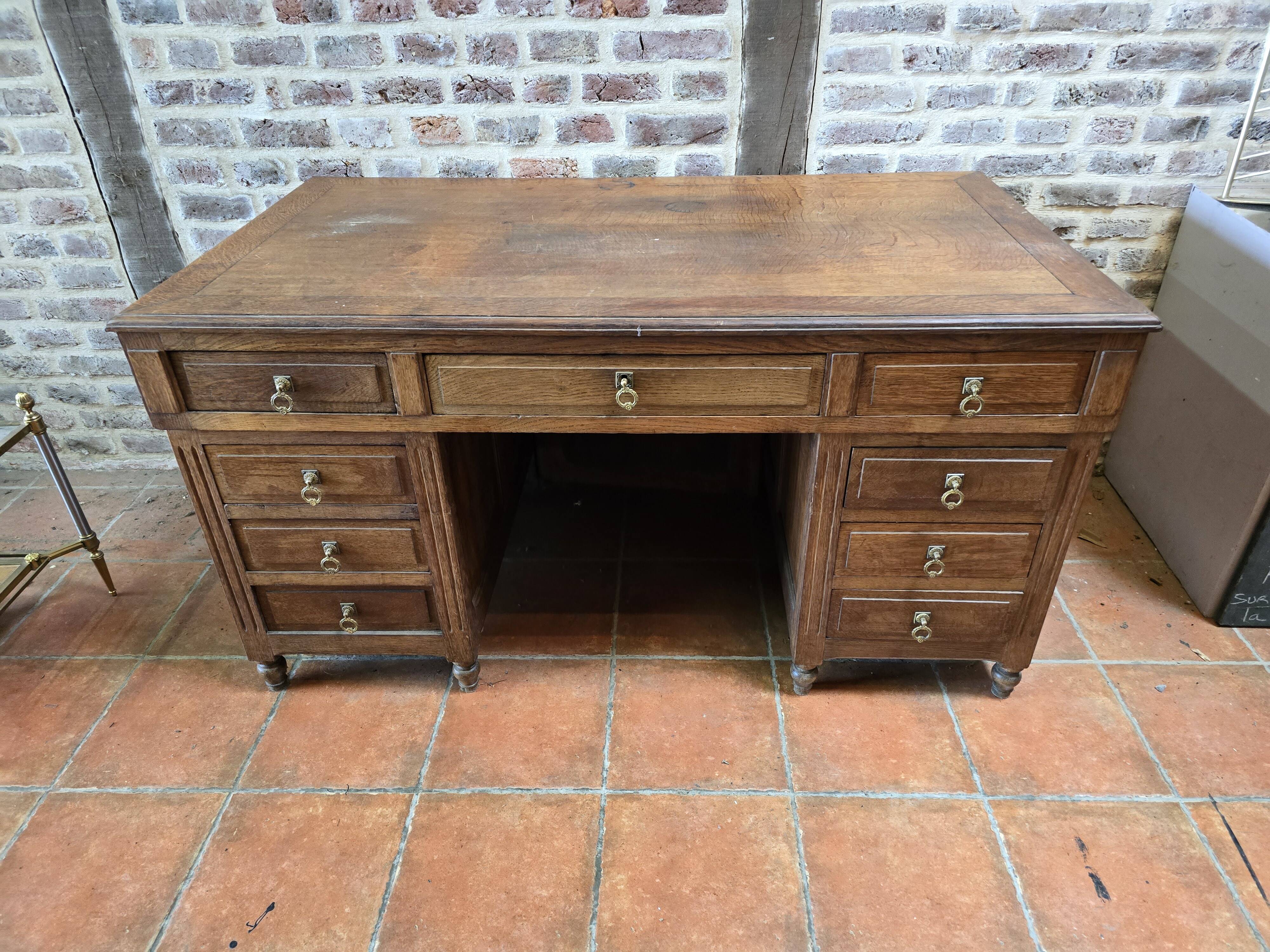 Oak minister's desk