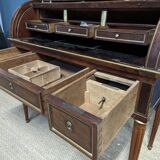 Bureau de dame à cylindre en acajou, époque Louis XVI