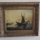Tableau ancien, marine signée, fin XIXEME