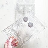 Set 6 pieces aperitif glass tray