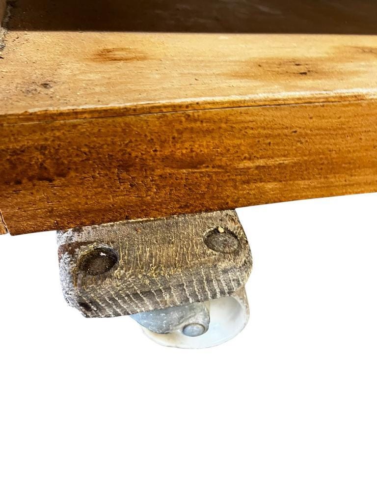 Vintage wooden baker's cupboard / large industrial cupboard