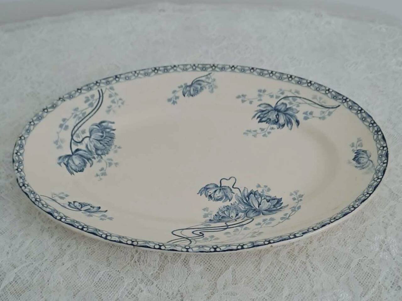 Sarreguemines "Royat" oval dish