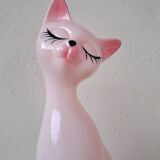 Vintage ceramic cat statue