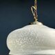 Suspension en verre style Clichy