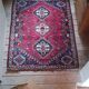 Vintage Iranian rug from the 1950s. Handcrafted, handmade.