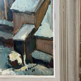 HSP Emile RENAUD painting circa 1950 Velars (sur Ouche - Burgundy) + frame