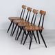 Pirkka dining set by Ilmari Tapiovaara for Asko & Laukaan Puu, 1950s