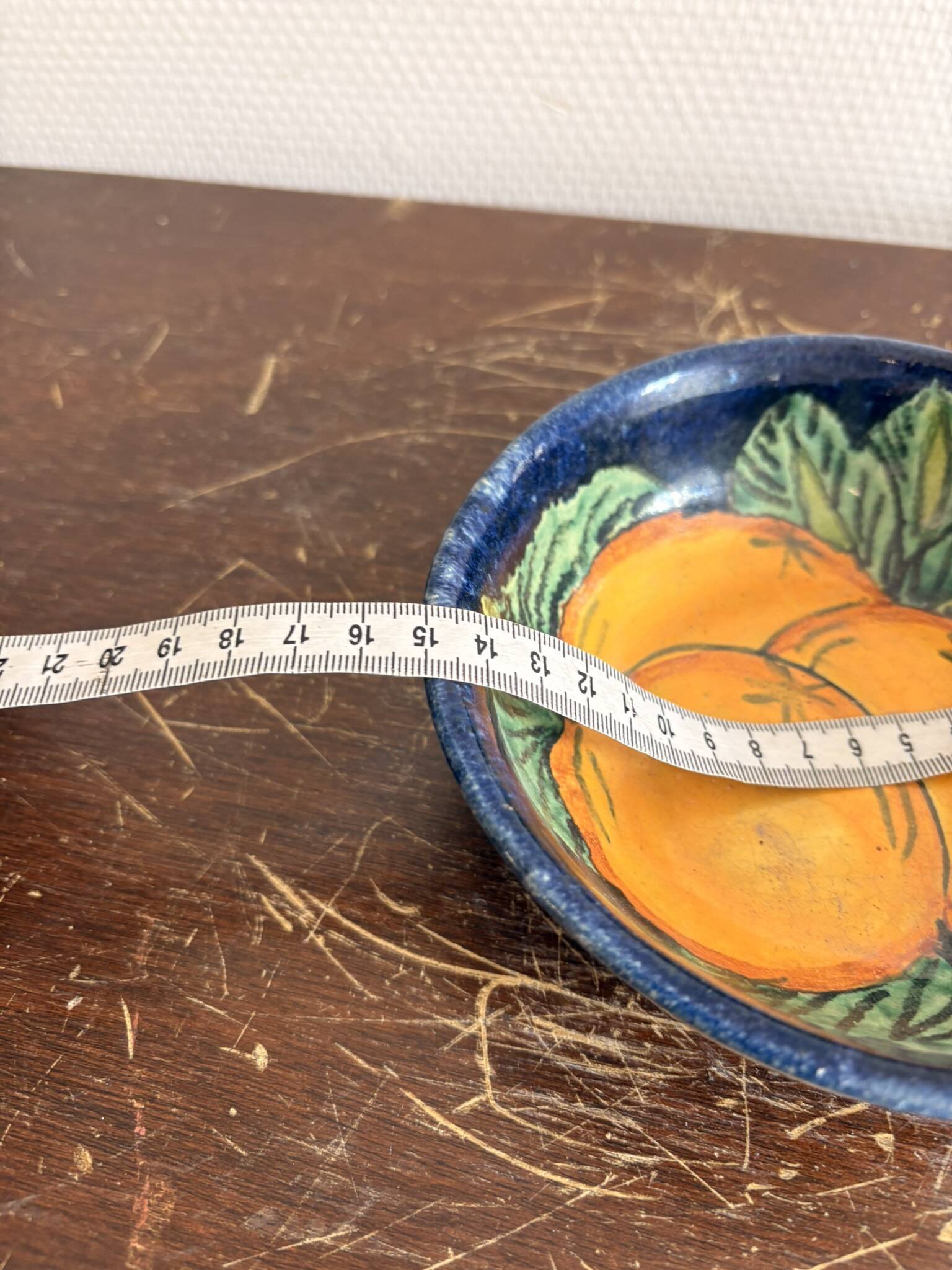 Bowl decorated with oranges Ceramic – T. Ruth, Mexico