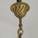 Elegant French Vintage Bronze 5-Light Art Nouveau Style Chandelier