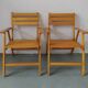 Paire de fauteuils de jardin pliants pieds compas Dejou
