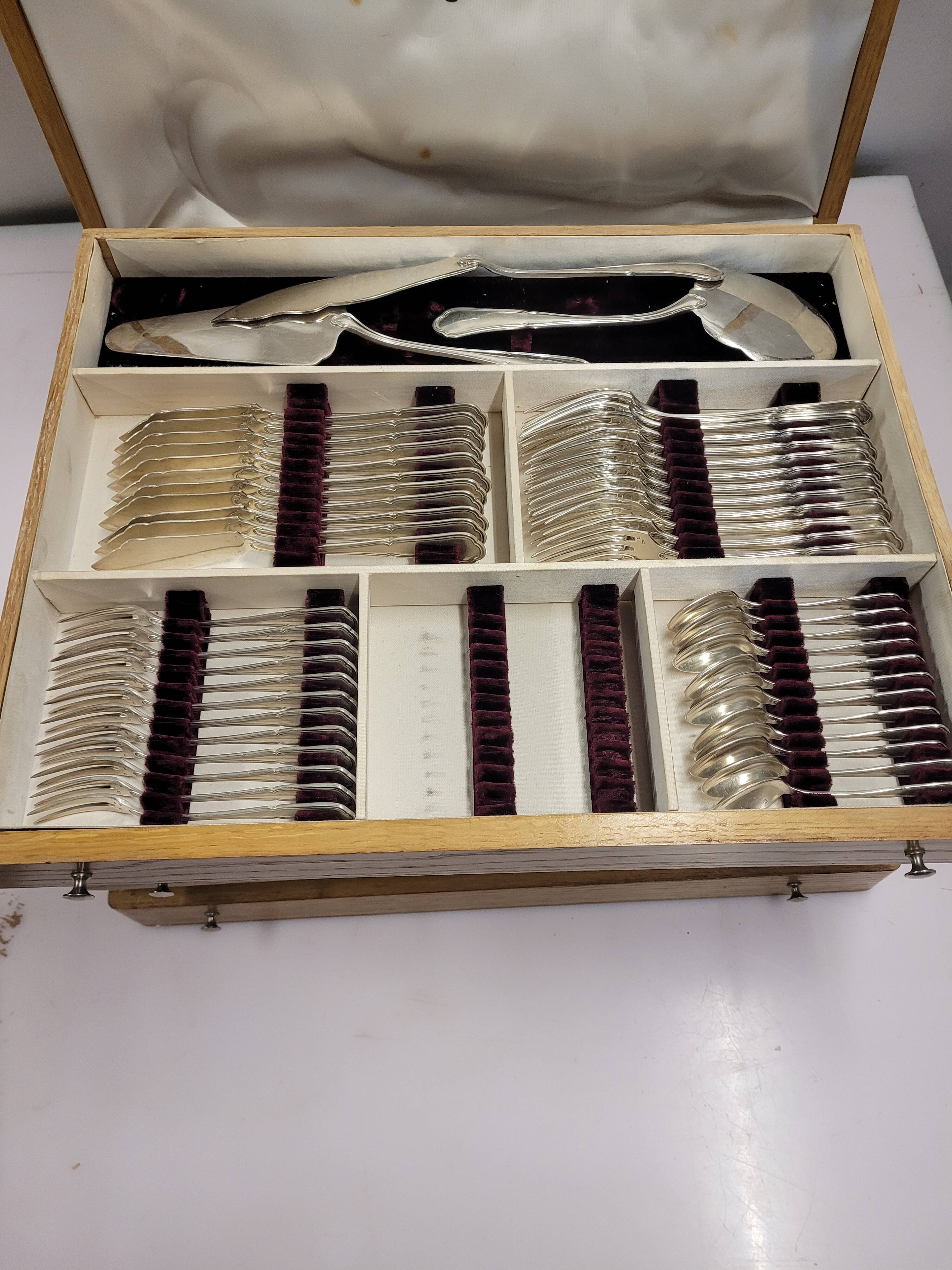Cutlery set 170 pieces in chrome metal Goldsmith Chrysalia