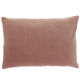Coussin en velours 75x50cm couleur rose poudre