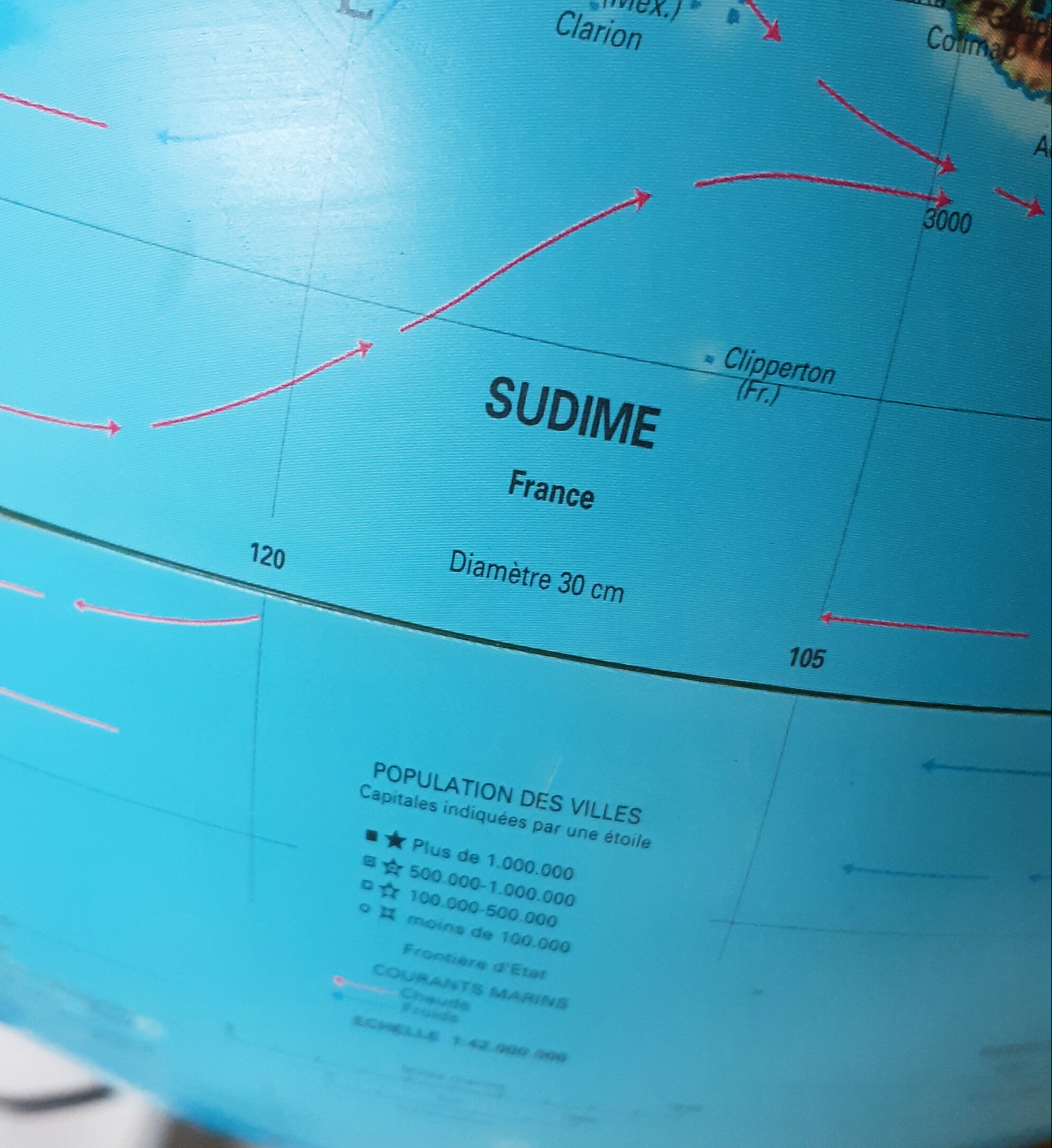 Sudime light earth globe
