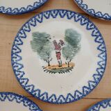 5 small Saint Clément plates/saucers