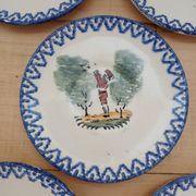 5 petites assiettes/ soucoupes Saint Clément