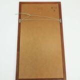 Miroir rectangulaire en teck par Aksel Kjersgaard, Danemark années 1970