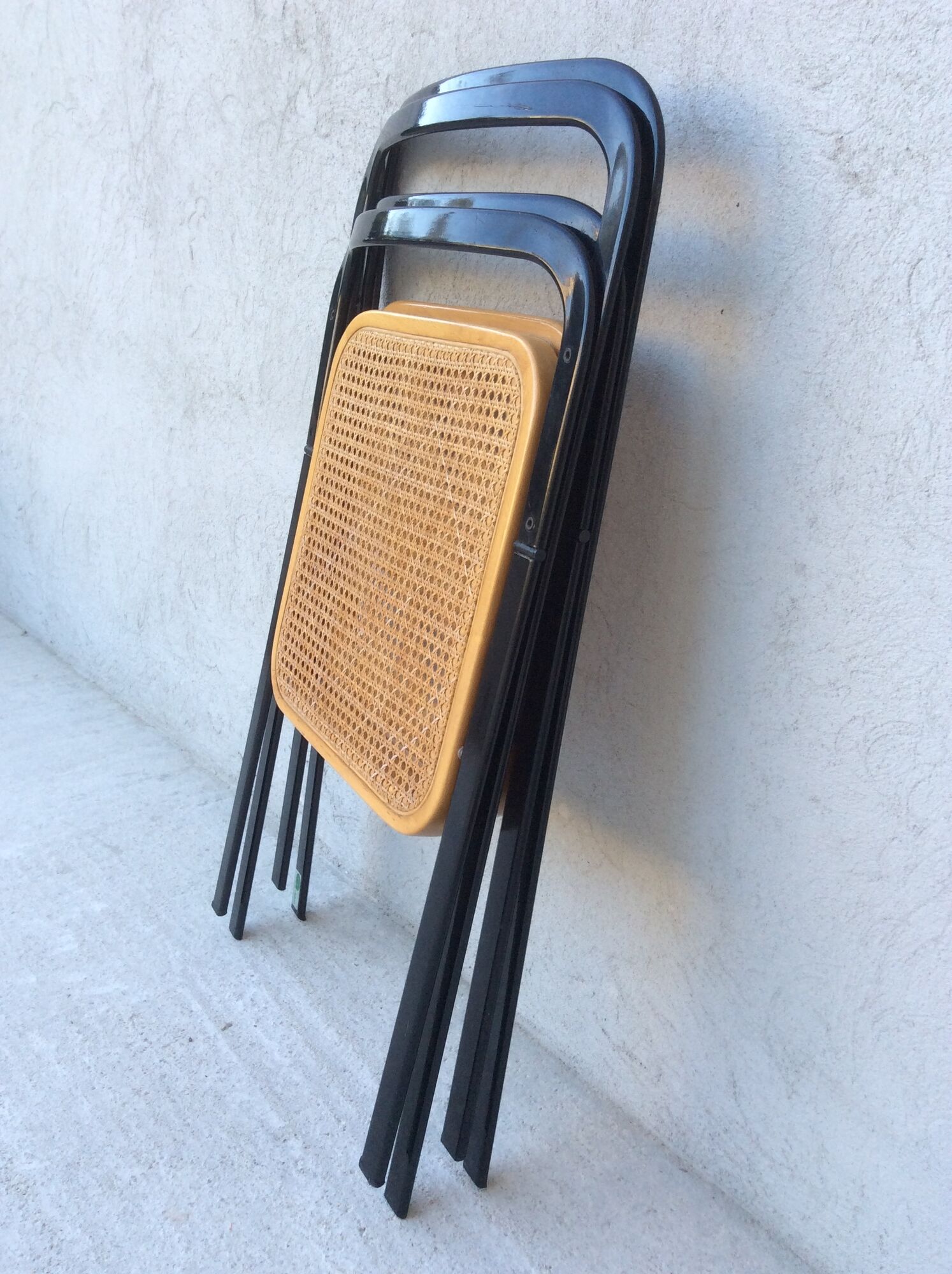 2 vintage Giorgio Cattelan folding chairs for Cidue 70s