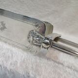 Silver-plated asparagus tongs, goldsmith Trouret Louis XV style, 25.7cm