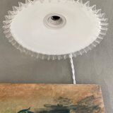 White opaline hanging lamp