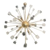 Lustre italien en verre de murano années 2000