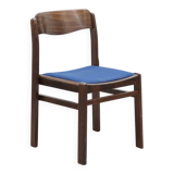 All-wood chair in royal blue and ebony