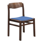 All-wood chair in royal blue and ebony