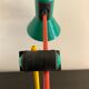 Articulated lamp by Veneta Lumi, primary colors Memphis style, 1980