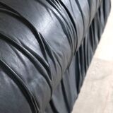 Vintage sofa by De Pas D’Urbino & Lomazzi in black leather for Dall’Oca, 19