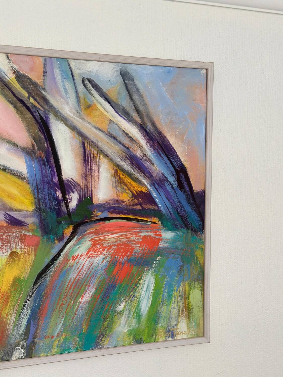 Swedish Oil on Canvas – “komposition” by Peter Trosell – 2006