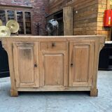 Early 20th century bar set in solid elm