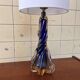 Vintage Belgian glass table lamp